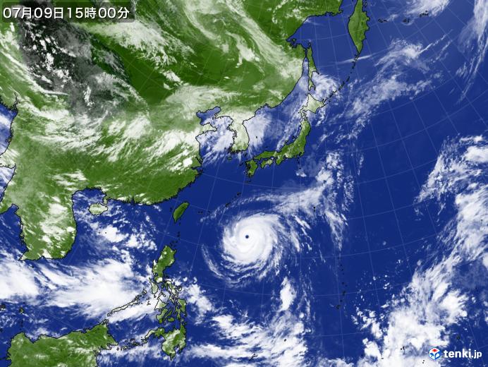 実況天気図(2018年07月09日)