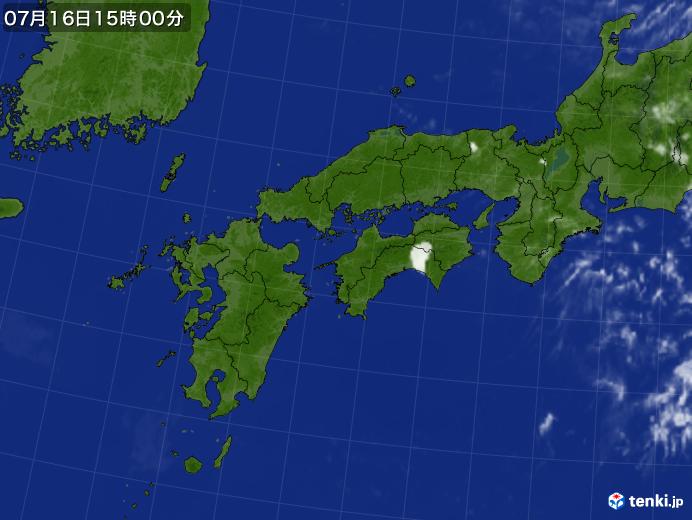 実況天気図(2018年07月16日)