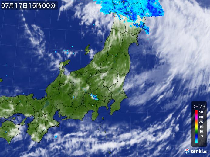 実況天気図(2018年07月17日)