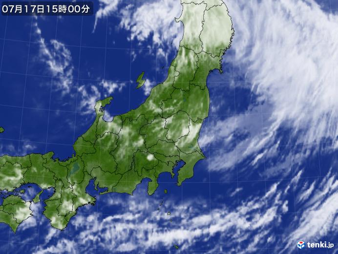 実況天気図(2018年07月17日)