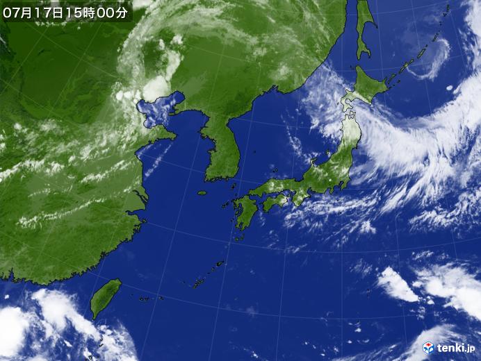 実況天気図(2018年07月17日)