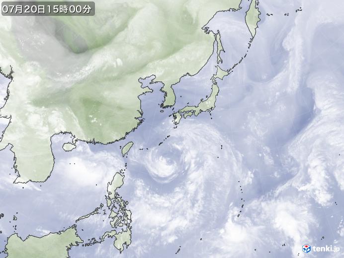 実況天気図(2018年07月20日)