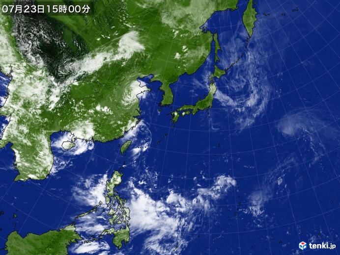 実況天気図(2018年07月23日)