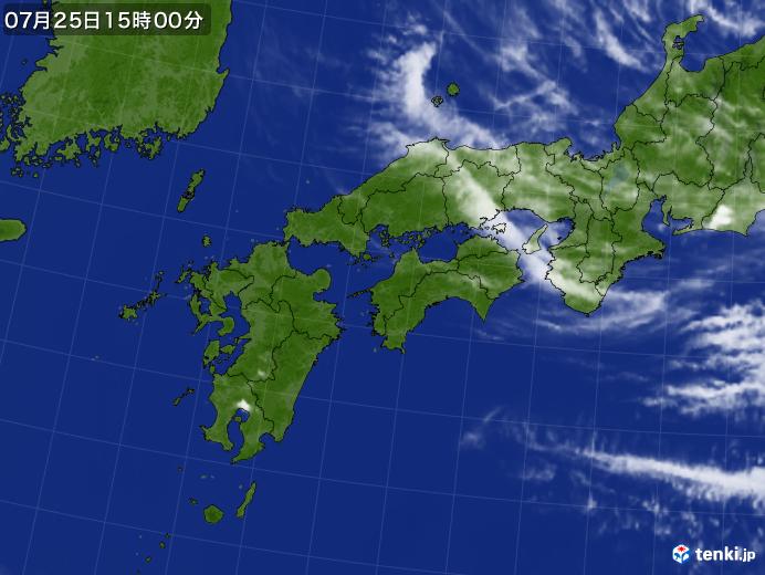 実況天気図(2018年07月25日)