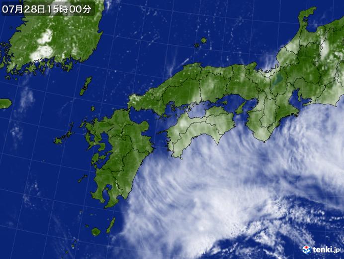 実況天気図(2018年07月28日)