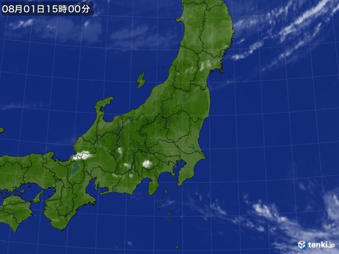 実況天気図(2018年08月01日)