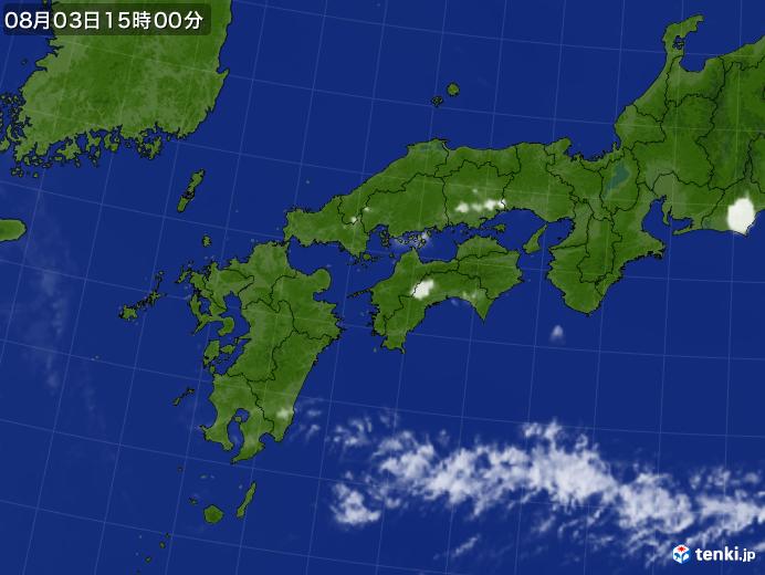 実況天気図(2018年08月03日)