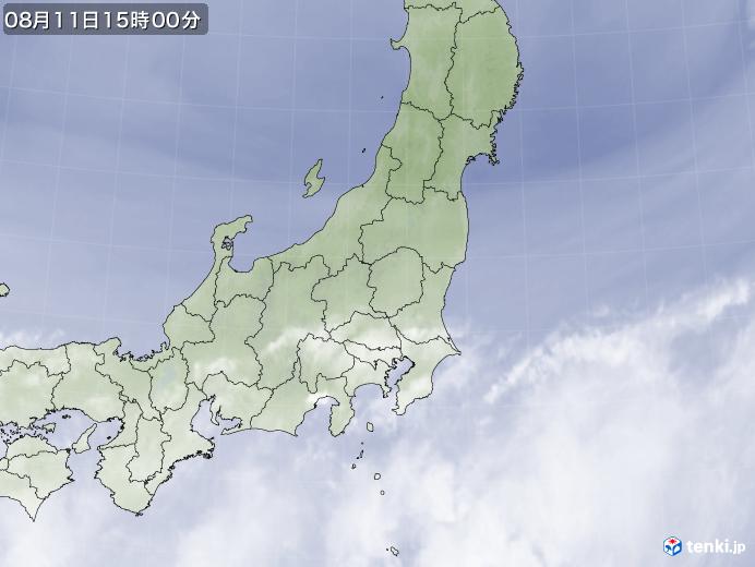 実況天気図(2018年08月11日)