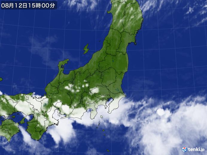 実況天気図(2018年08月12日)