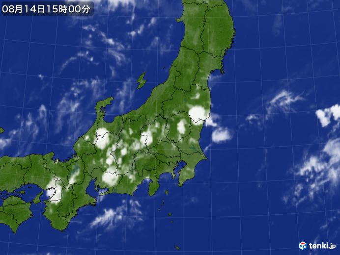 実況天気図(2018年08月14日)