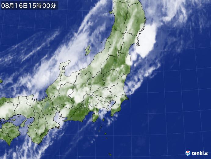 実況天気図(2018年08月16日)