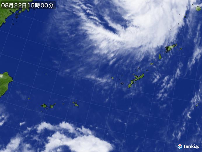 実況天気図(2018年08月22日)