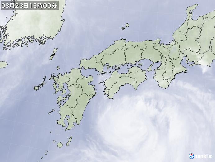 実況天気図(2018年08月23日)