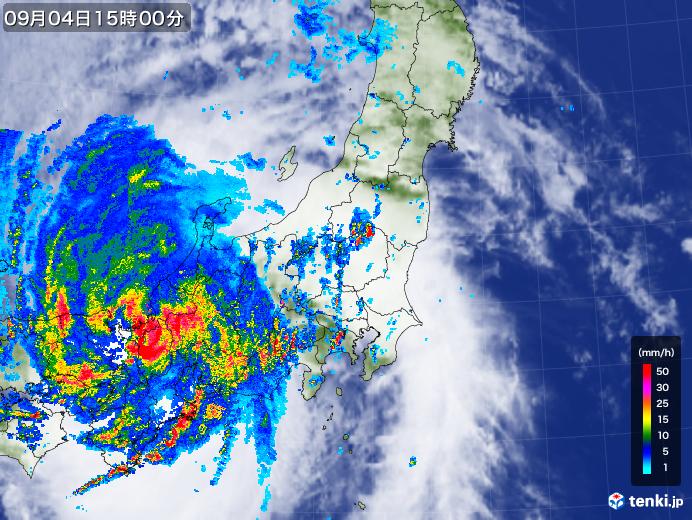 実況天気図(2018年09月04日)