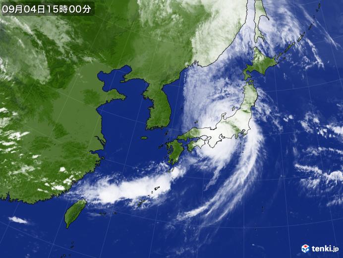 実況天気図(2018年09月04日)