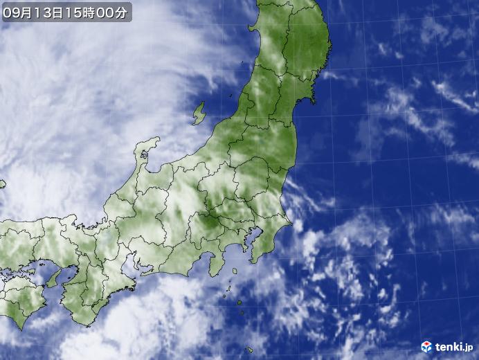 実況天気図(2018年09月13日)