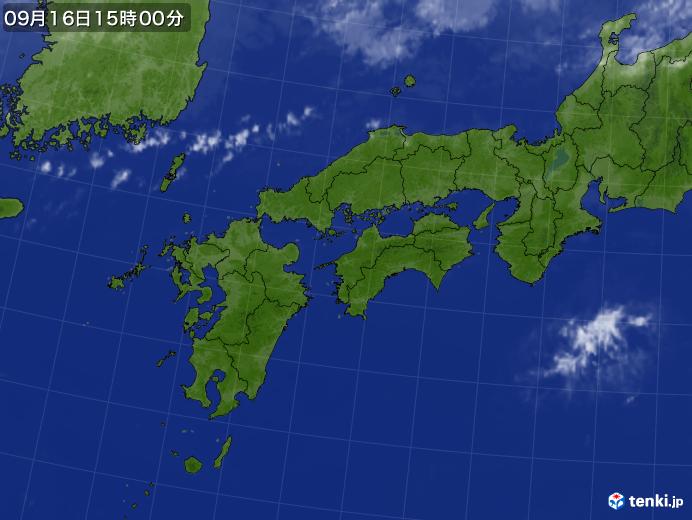 実況天気図(2018年09月16日)