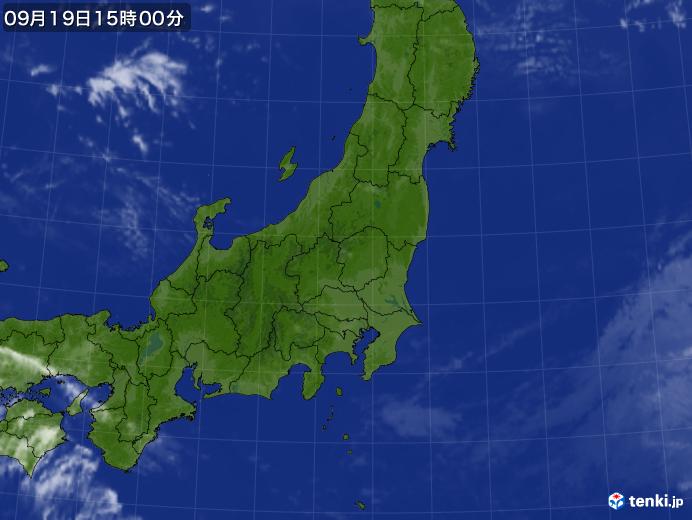 実況天気図(2018年09月19日)