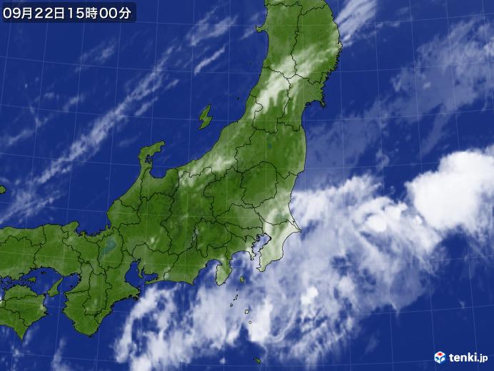 実況天気図(2018年09月22日)