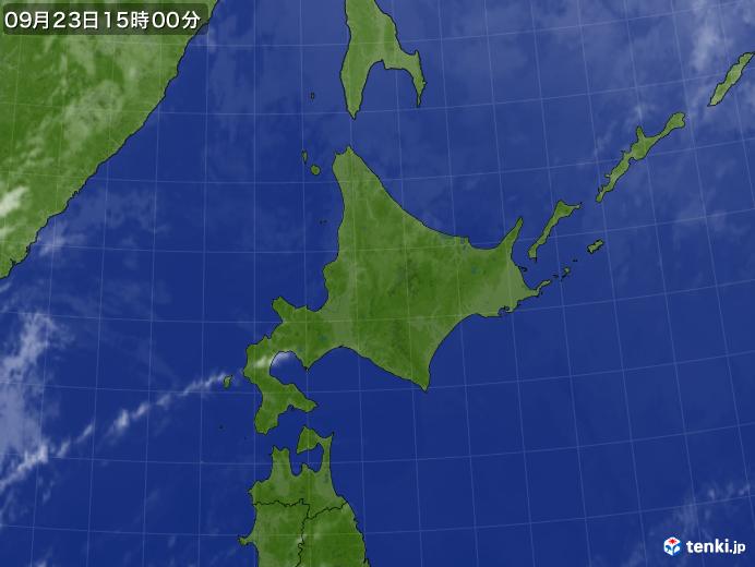 実況天気図(2018年09月23日)