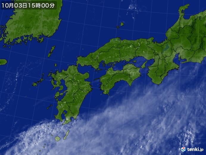 実況天気図(2018年10月03日)