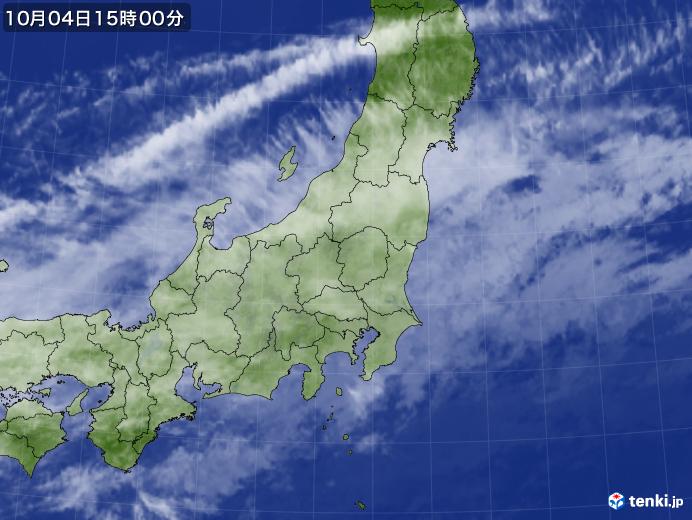 実況天気図(2018年10月04日)