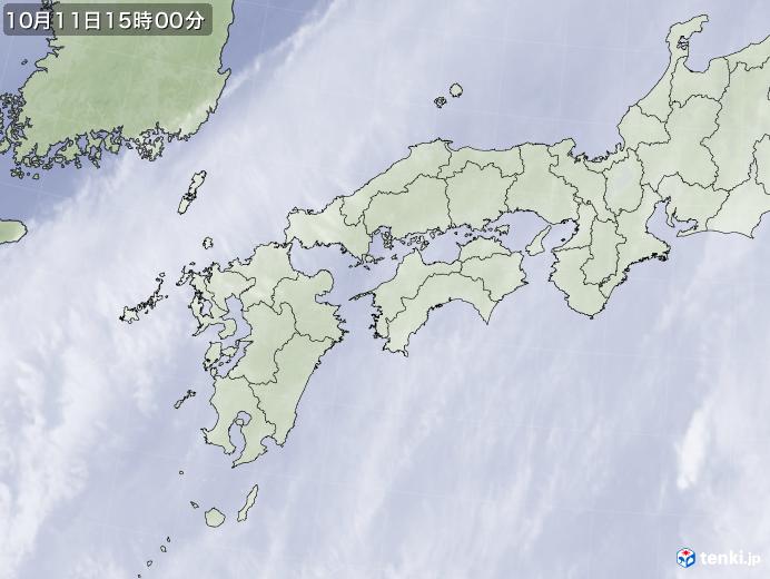 実況天気図(2018年10月11日)