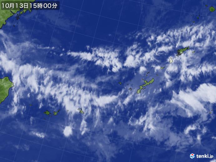 実況天気図(2018年10月13日)