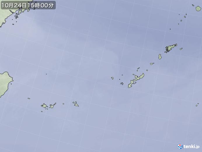 実況天気図(2018年10月24日)