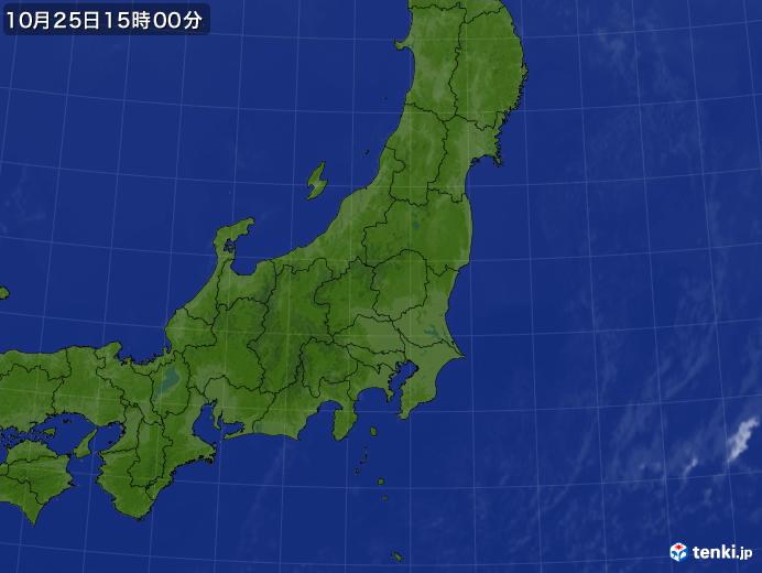 実況天気図(2018年10月25日)