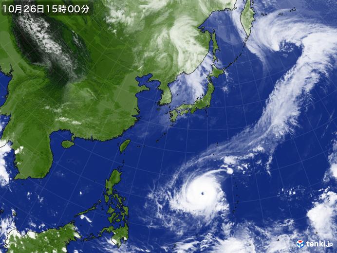 実況天気図(2018年10月26日)