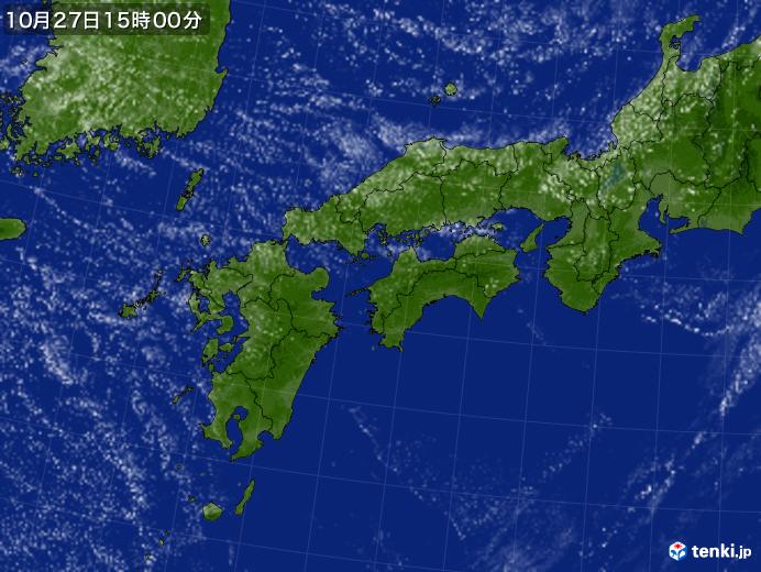 実況天気図(2018年10月27日)