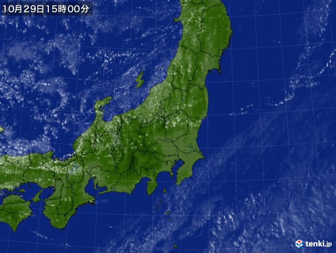 実況天気図(2018年10月29日)