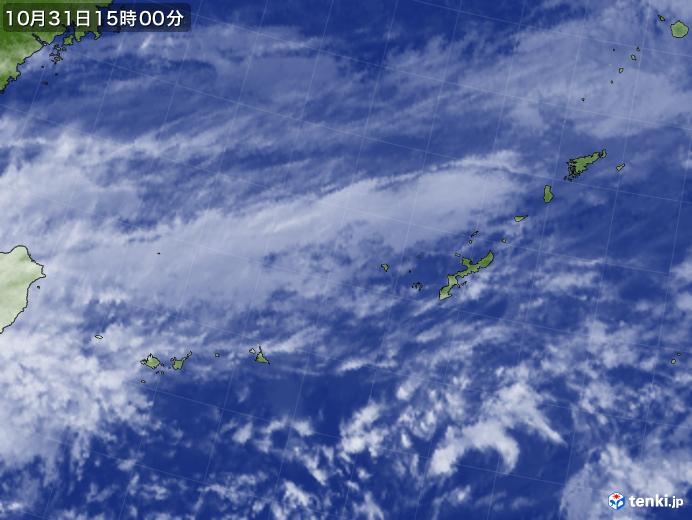 実況天気図(2018年10月31日)