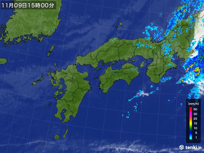 実況天気図(2018年11月09日)