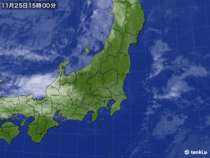 実況天気図(2018年11月25日)