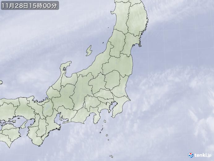 実況天気図(2018年11月28日)