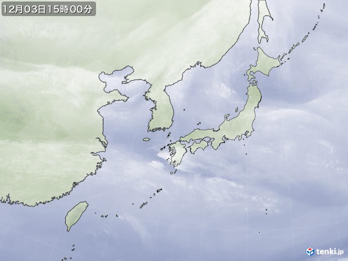 実況天気図(2018年12月03日)