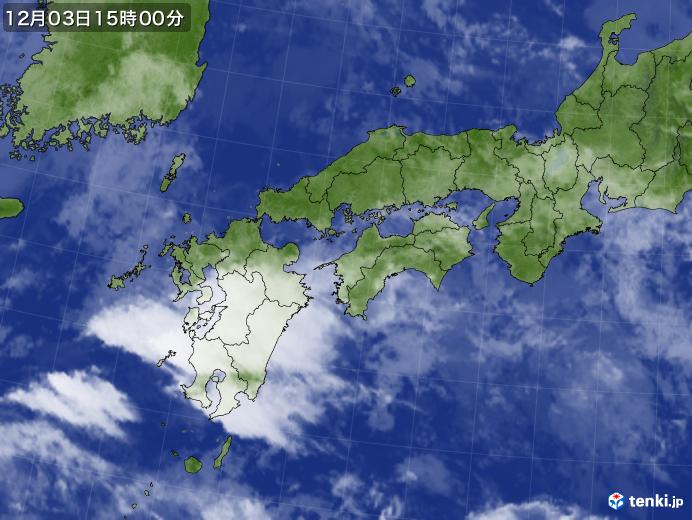 実況天気図(2018年12月03日)