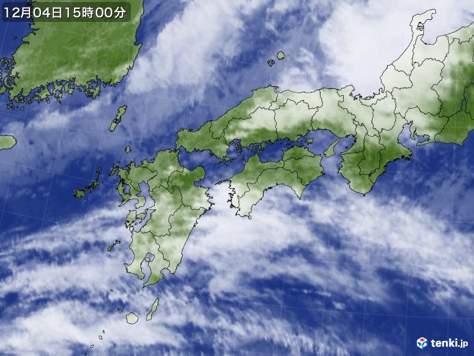 実況天気図(2018年12月04日)