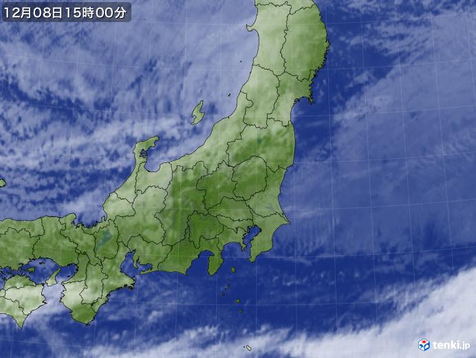 実況天気図(2018年12月08日)