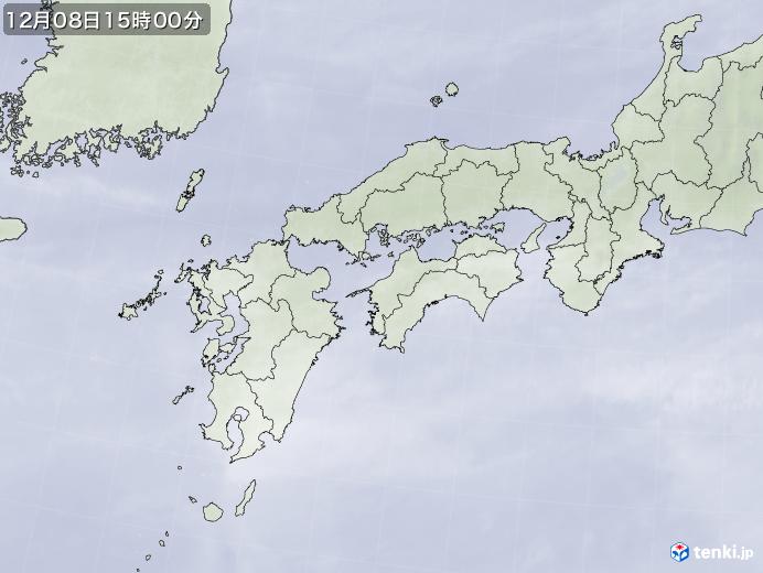 実況天気図(2018年12月08日)