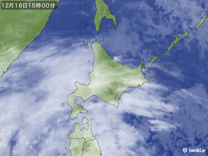 実況天気図(2018年12月16日)