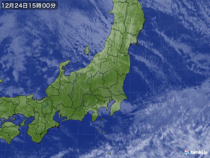 実況天気図(2018年12月24日)