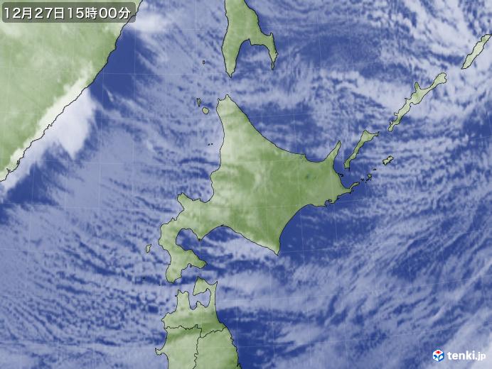 実況天気図(2018年12月27日)