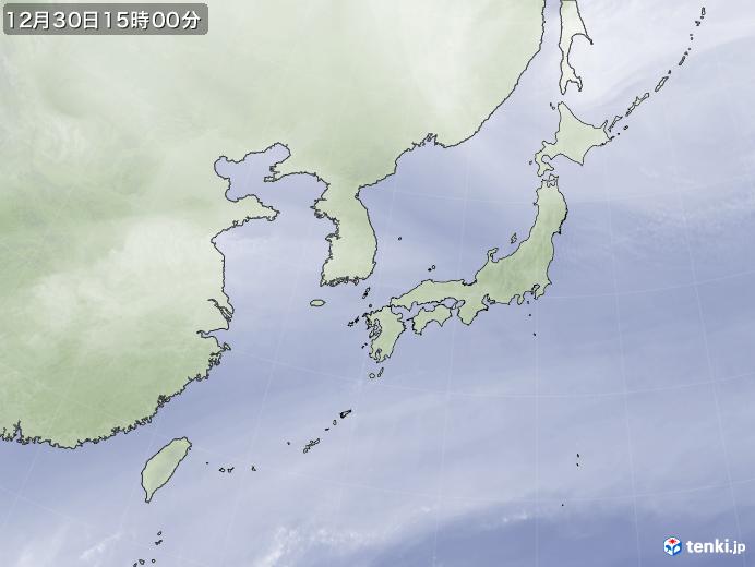 実況天気図(2018年12月30日)