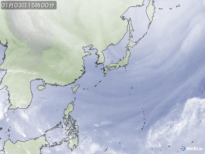 実況天気図(2019年01月03日)