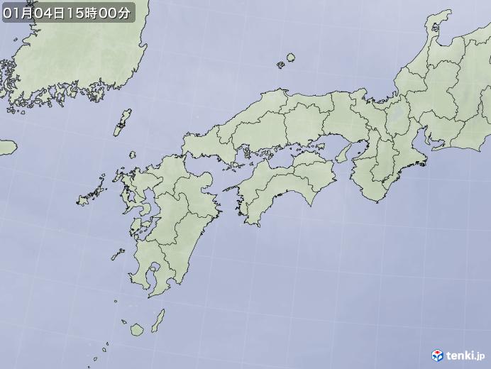 実況天気図(2019年01月04日)