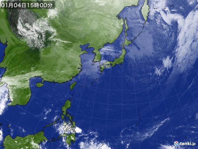 実況天気図(2019年01月04日)