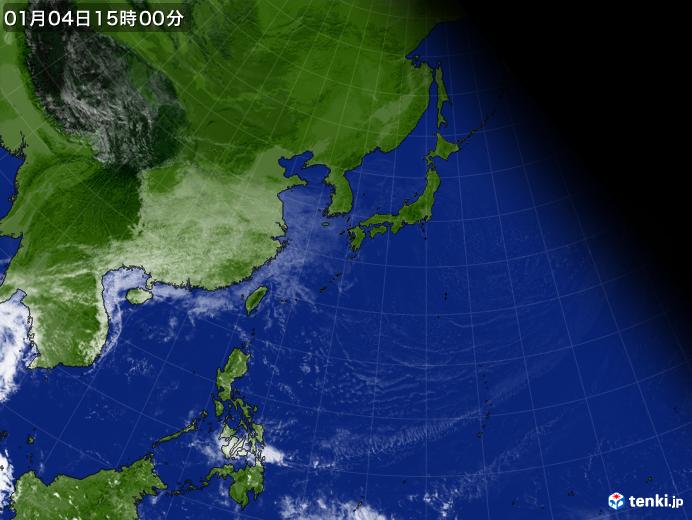 実況天気図(2019年01月04日)